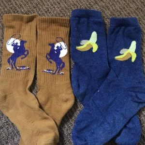 Two pairs of urban outfitters socks